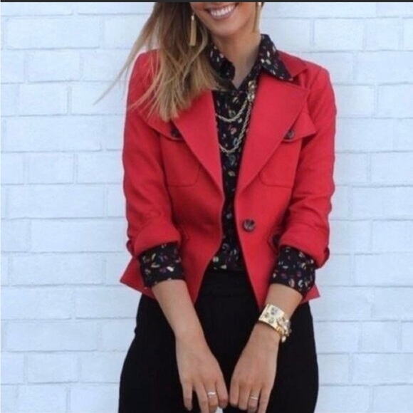 CAbi Jackets & Coats Cabi 3374 The Little Red Jacket Blazer Poshmark
